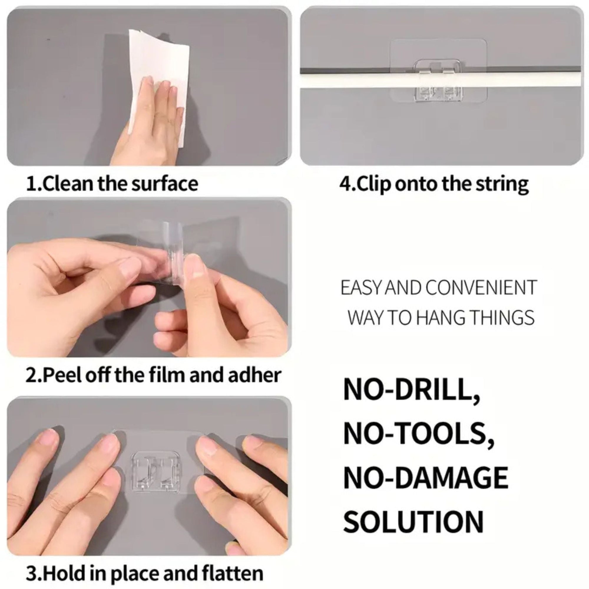 Magnus - Selvsklæbende plastikkrog